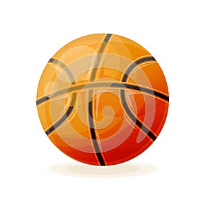 Beautiful realistic classic, basketball ball, for playing.