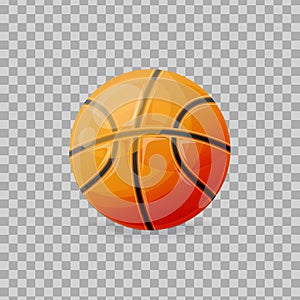 Beautiful realistic classic, basketball ball, for playing, collective game.