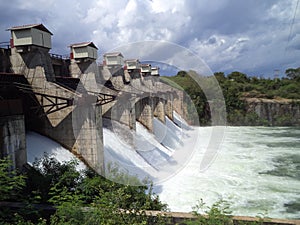 Beautiful rear picture in Srilankan Kataragama Lunugamwehera Dam