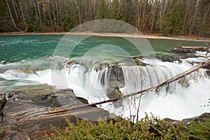 Beautiful Rearguard Falls in British Columbia in Canada