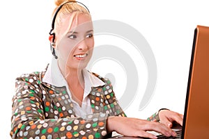 Beautiful receptionist