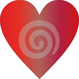 Beautiful Red color LOVE Symble and heart shape logo
