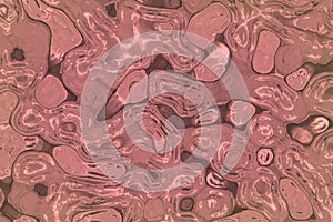 Beautiful red glossy melted grunge aluminum digital drawn backdrop illustration