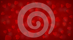 Beautiful red hearts background