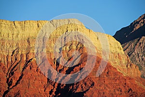 Beautiful red mountain in South America