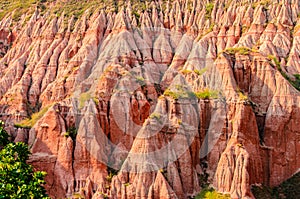 The beautiful Red Ravine - Rapa Rosie from the Carpathian mountains, Romania, Europe