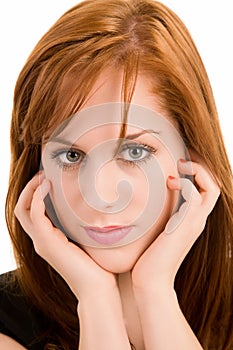 Beautiful Redhead Girl Portrait