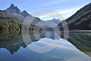 Beautiful reflection at lake SoberanÃ­a
