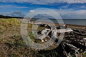 Beautiful remoteness of East Beach on Haida Gwaii