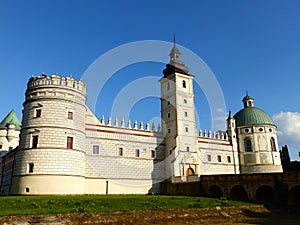 Beautiful Renaissance style castle in Krasiczyn, Poland