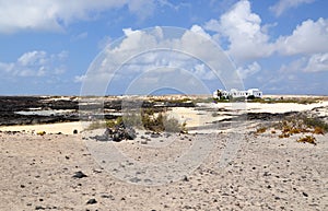 Beautiful resort view on the fuerteventura island