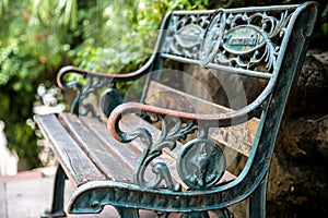 Beautiful retro bench