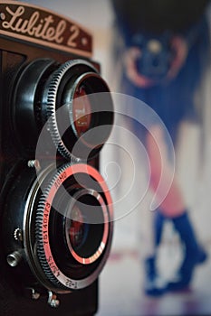 Beautiful retro camera lubitel 2