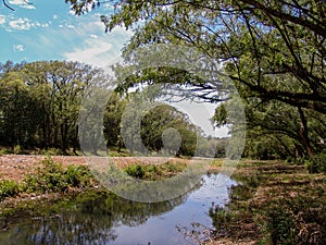 Beautiful river of Alpa Corral in Cordoba, argentina