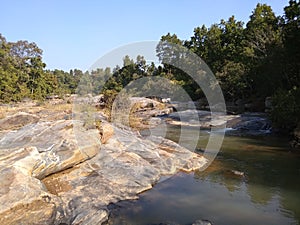 Beautiful river in  deep of forest