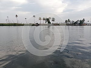 A beautiful river of kerela photo