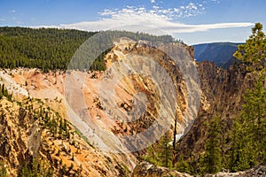 Beautiful river landsacpe around Grand Canyon of Yellowstone