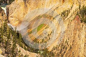 Beautiful river landsacpe around Grand Canyon of Yellowstone