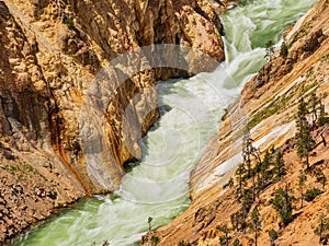 Beautiful river landsacpe around Grand Canyon of Yellowstone