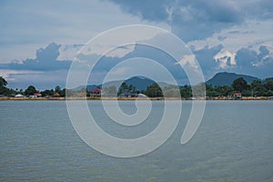 Beautiful river scenery in Pulau Serai, Kuala Dungun, Terengganu, Malaysia