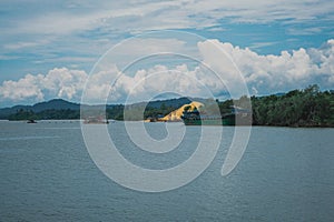 Beautiful river scenery in Pulau Serai, Kuala Dungun, Terengganu, Malaysia