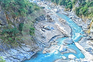 Beautiful River at Taroko Gorge in Taroko National Park