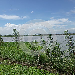 Beautiful riverside, cool place and covortable insummer