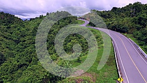 Beautiful Road No.1081, look like number 3 , it is way from Pua to Bo Kluea District, Nan province,Thailand.