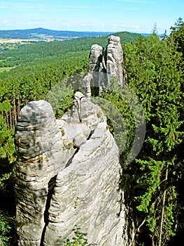 Beautiful rock in Bohemian paradise