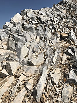 Beautiful rock form at Mount Uludag Great Summit route