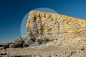 Rock formation at Nash Point, Wales