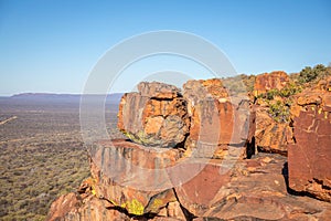 Beautiful rock formation, Waterberg Plateau National Park, Namibia.