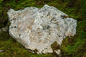 A beautiful rock formations in the mountains of Folgefonna national park in Norway.