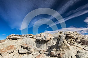 Beautiful rock formations near El Calafate