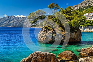 Beautiful rock island,Brela,Makarska riviera,Dalmatia,Croatia,Europe