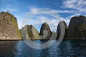 Beautiful Rock Islands in Wayag, Raja Ampat, Indonesia