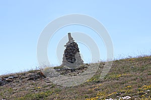 Beautiful rocks hard stones strong mountains heaps