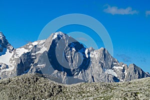 Beautiful rocky Alps mountain