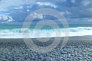 Beautiful rocky beach located at Taitung,