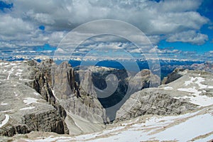 Beautiful rocky Dolomite Alps