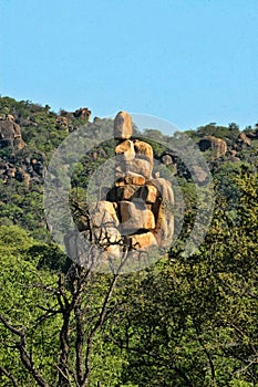 Beautiful rocky formations of Matopos National Park, Zimbabwe