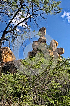 Beautiful rocky formations of Matopos National Park, Zimbabwe