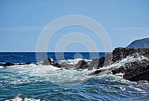 beautiful rocky oceanscape coastline