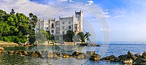 Beautiful castles of Italy - Miramare in Trieste photo