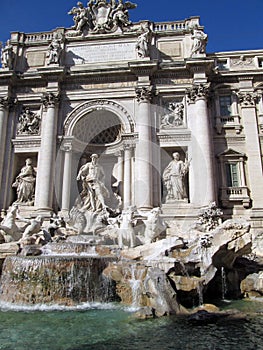 Beautiful romantic Fontana di Trevi Rome Italy