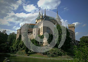 Beautiful romantic and magical Bojnice castle and old city.Slovakia