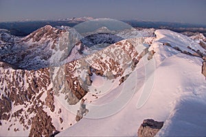 Sunrise view form the summit of Grosser Priel photo