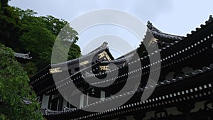 Beautiful roofs of Hase-Dera Temple in Kamakura