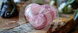 Beautiful Rose Quartz Heart