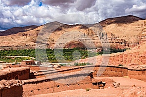 The beautiful Rose Valley - Vallee des Roses, near Ouarzazate, Morocco